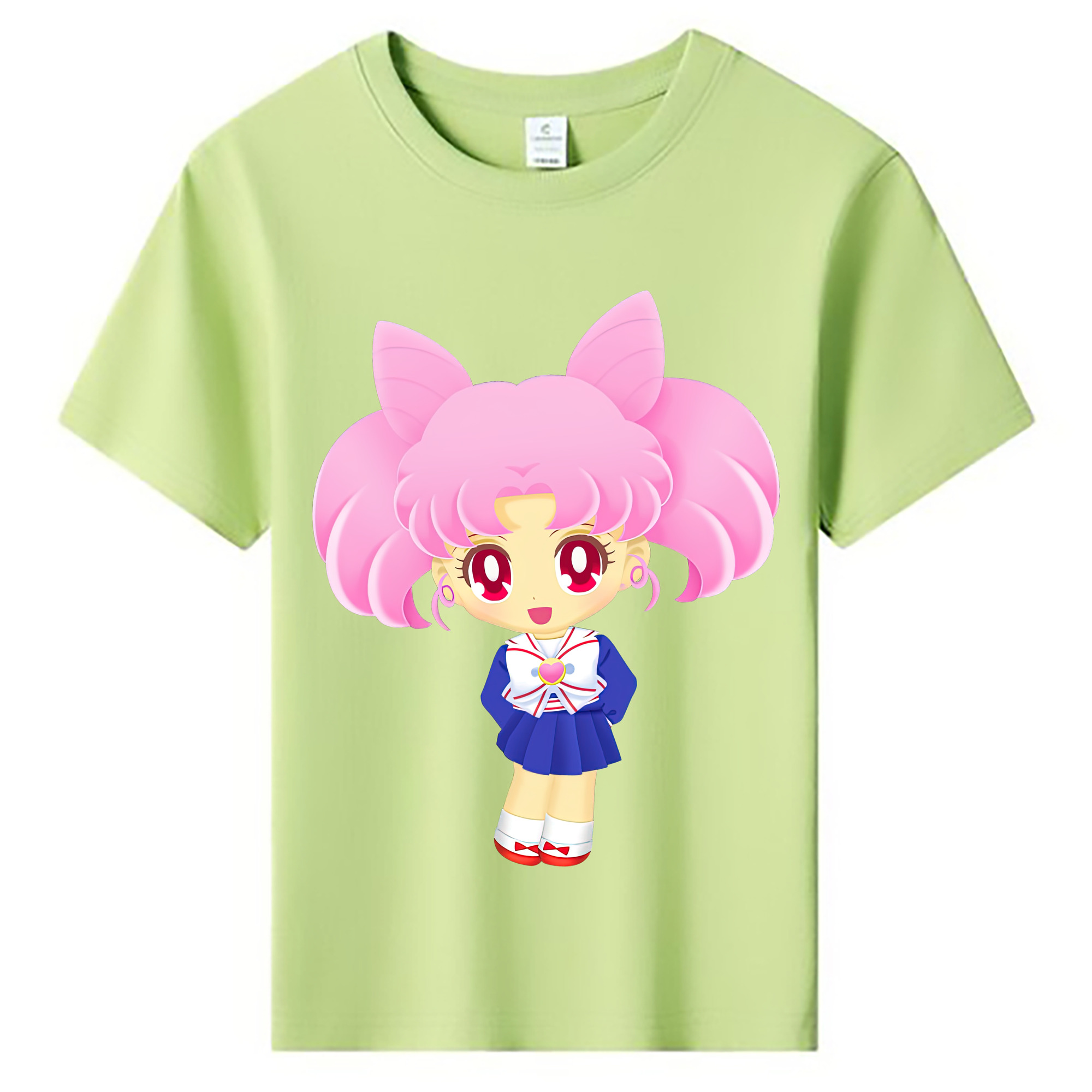 （画像用） 美少女戦士セーラームーン ちびうさ Sailor Moon Chibiusa Tsukino Usagi Small Lady Serenity 綿100％キッズTシャツ（フロントプリント）